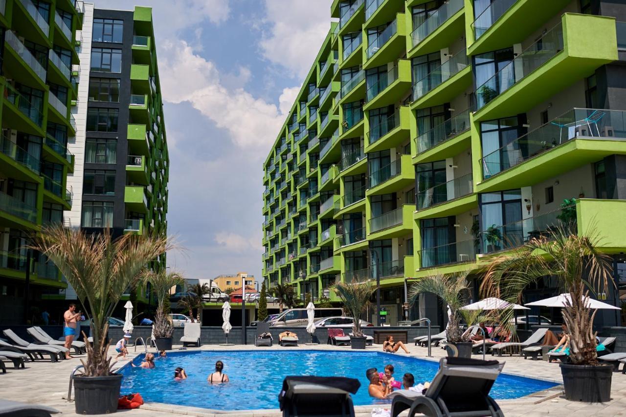 Melisea Aparthotel Pool & Spa Mamaia Nord Năvodari Exteriör bild